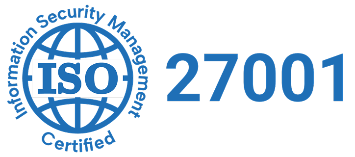 ISO 27001 Information security certified